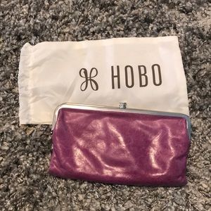 Purple Lauren Clutch Hobo Wallet with DustBag